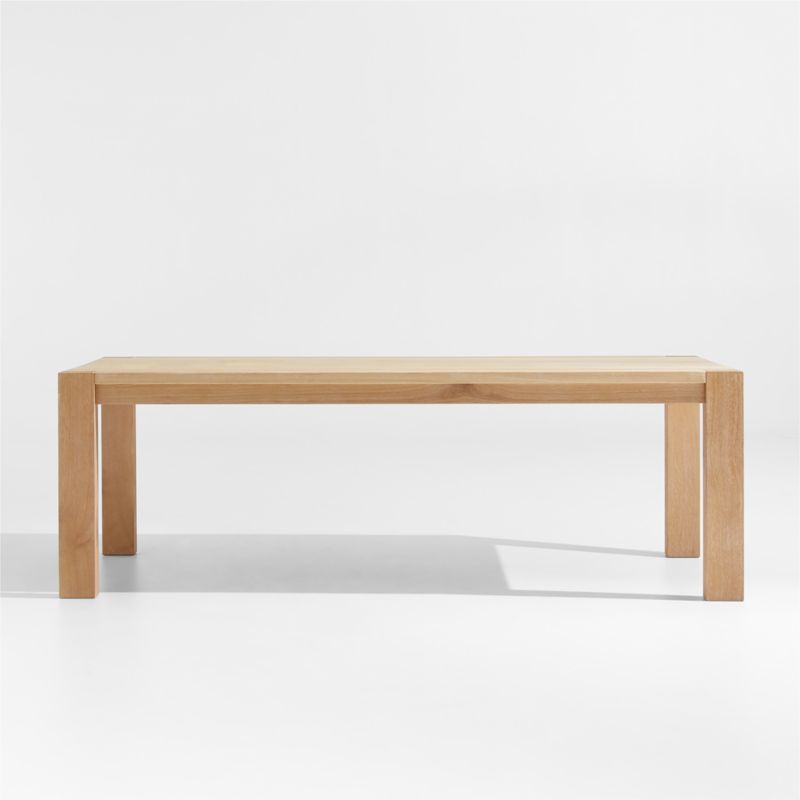 Terra 90" Natural White Oak Solid Wood Dining Table + Reviews | Crate & Barrel | Crate & Barrel