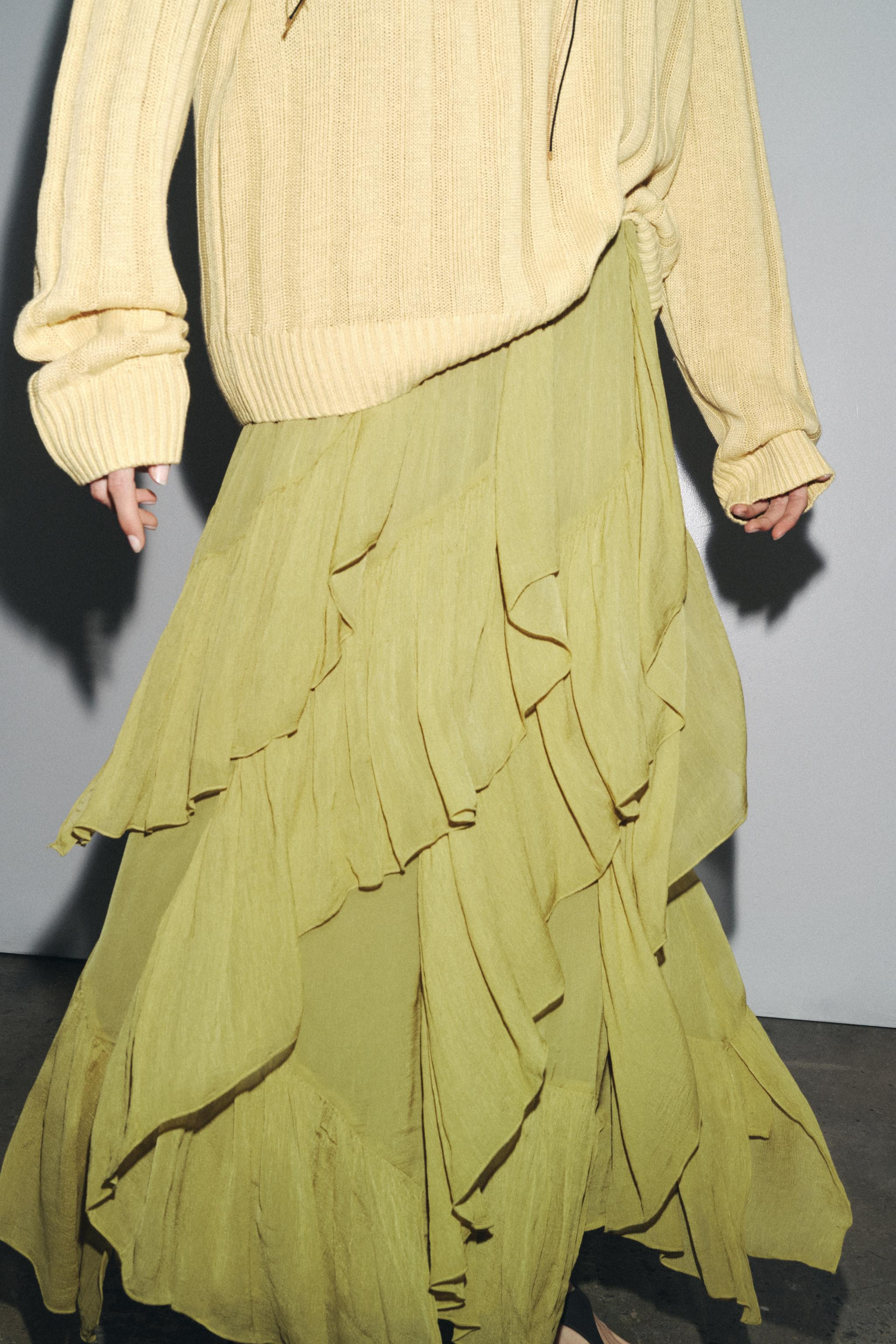 ZW COLLECTION RUFFLED SKIRT | Zara UK