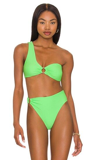 Tyler Bikini Top in Green | Revolve Clothing (Global)