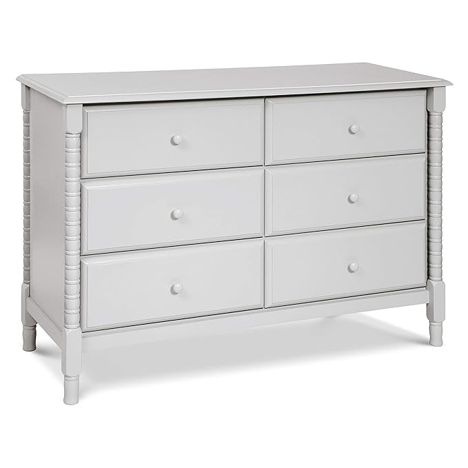 DaVinci Jenny Lind Spindle 6-Drawer Dresser in Fog Grey | Amazon (US)