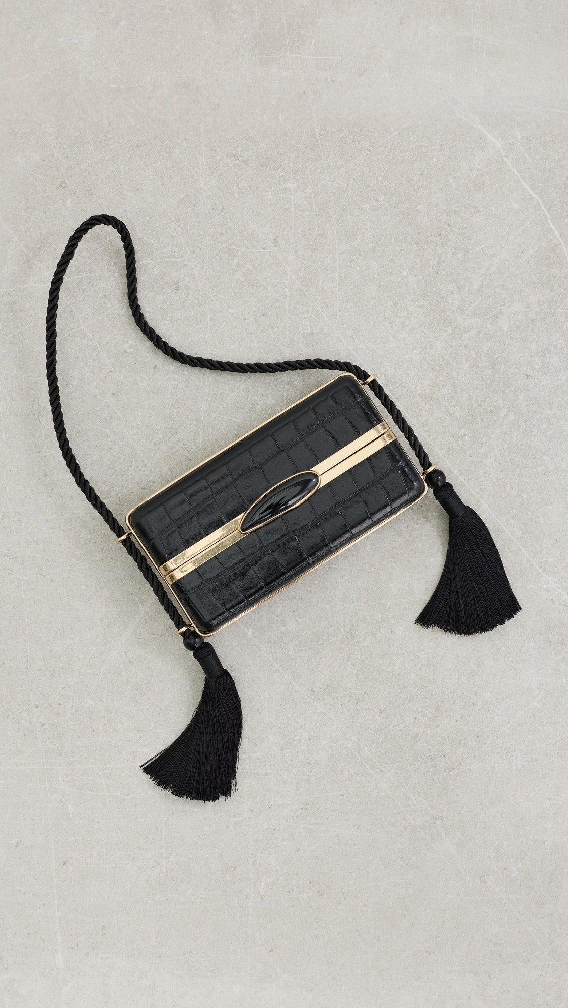 SIMKHAI Roma Shoulder Bag Black Gold One Size | Shopbop