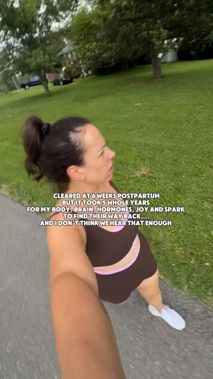 Isn’t it crazy how long it takes moms to get their joy & spark back post partum?! We’re expected to bounce right back into normal life after carrying an entire human for 9 months + if you choose to nurse them - 1-2 years after that…😳

Would not change it FOR ANYTHING but if I could go back and tell myself over & over again it would be to love the body you’re in…be thankful for the body that grew two beautiful blessings, and to remember how strong you are as a woman 💪🏼

It wasn’t until my son was 5 that I started to get back into the swing of things for my health & reminding myself why I want to take of body…to change the generational cycle for my kids 🫶🏻 very thankful for my journey even though it feels like it had taken forever to get here 🥺

#LTKmomlife #LTKfitnessgoals #LTKselfcare