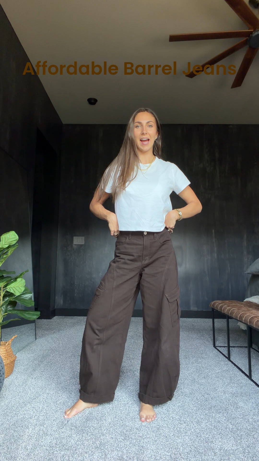 Affordable barrel jeans 🤎 love the fit! I’m wearing an xs

#LTKootd #LTKgrwm