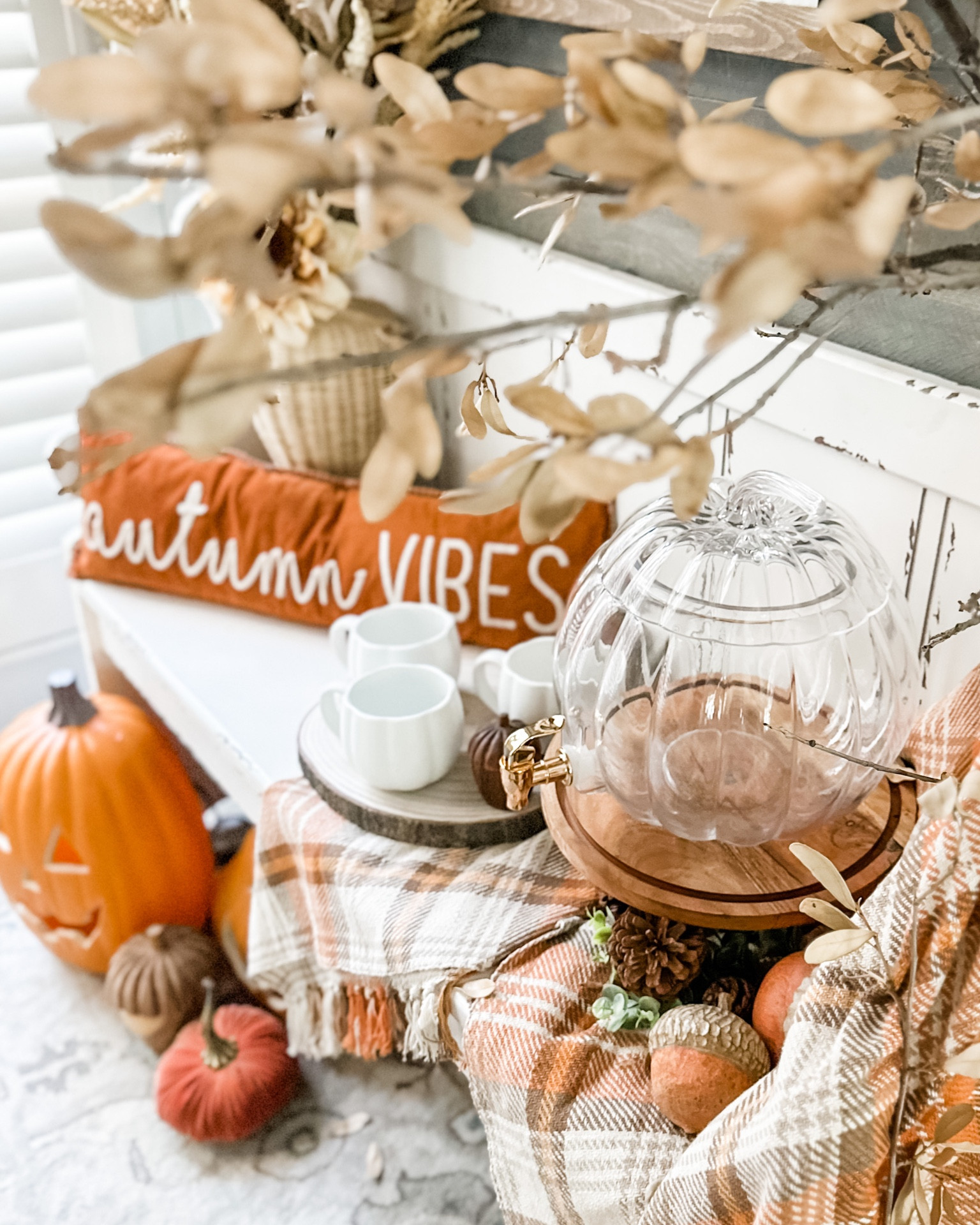 Greet guests with a hug & a mug of their #Fall favorite! This glass #pumpkin plays double duty as beautiful decor & functional dispenser. 

#LTKSeasonal #LTKhome