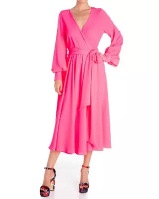 Meghan Los Angeles Women's Venus Midi Dress, Pink, Medium | Belk