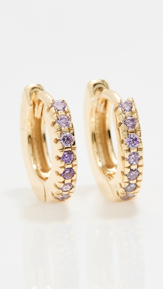 Colored Mini Huggie Earrings | Shopbop