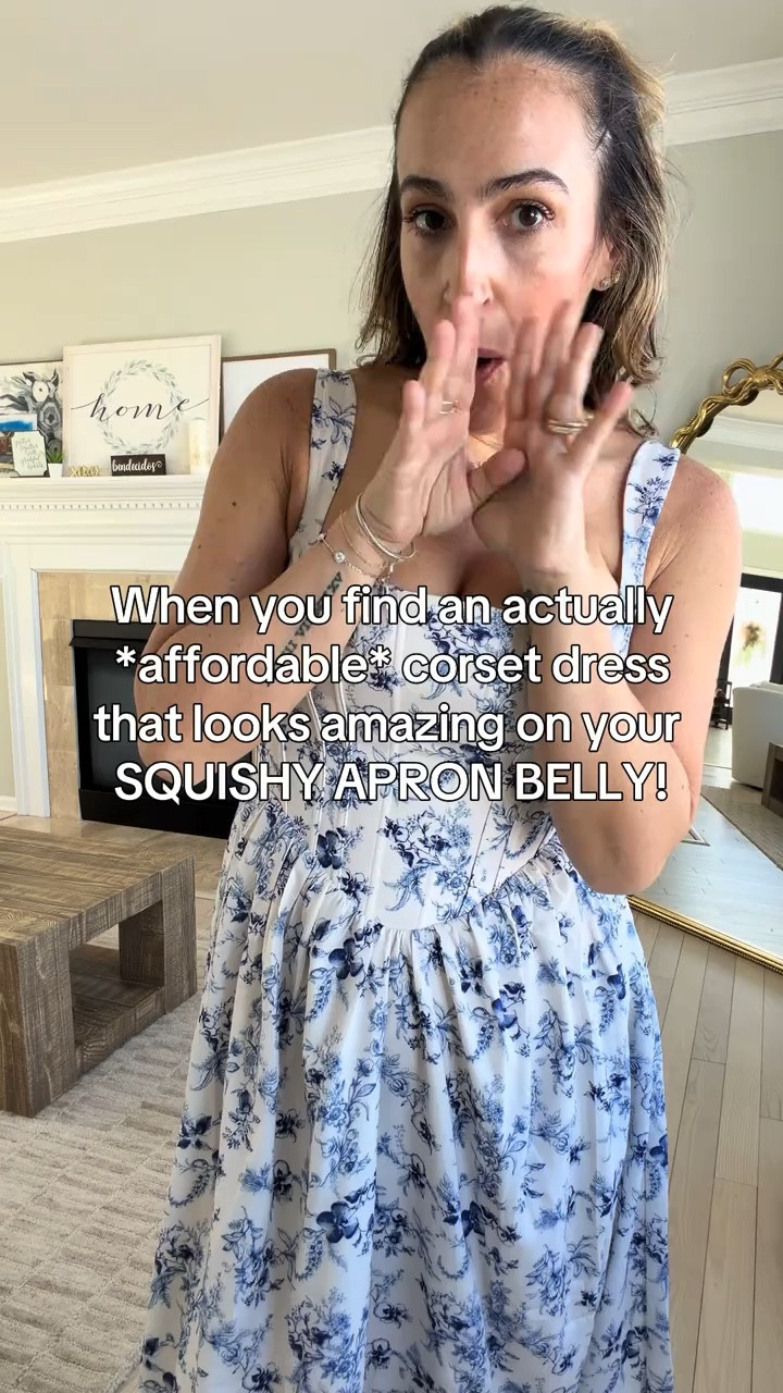 The corset dress of our dreams!
I went with my true size 8. No bra needed!

#LTKSeasonal #LTKWedding #LTKOver40