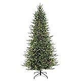 Amazon.com: Puleo International 9 Foot Pre-Lit Slim Balsam Fir Artificial Christmas Tree with 800... | Amazon (US)