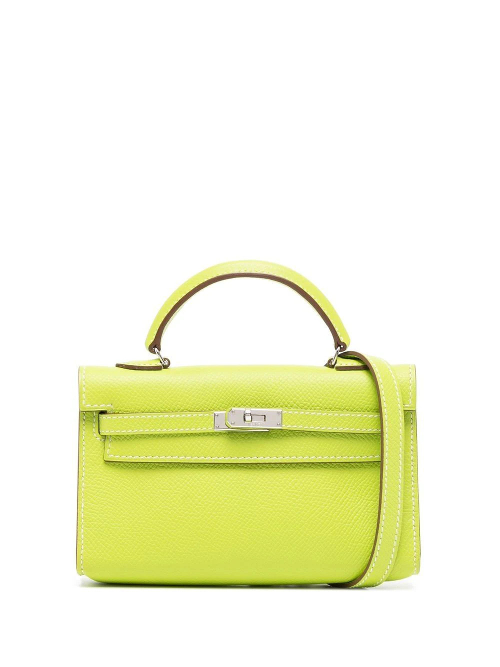 Hermès Pre-Owned 2011 mini Kelly Cut two-way bag - Green | Farfetch Global