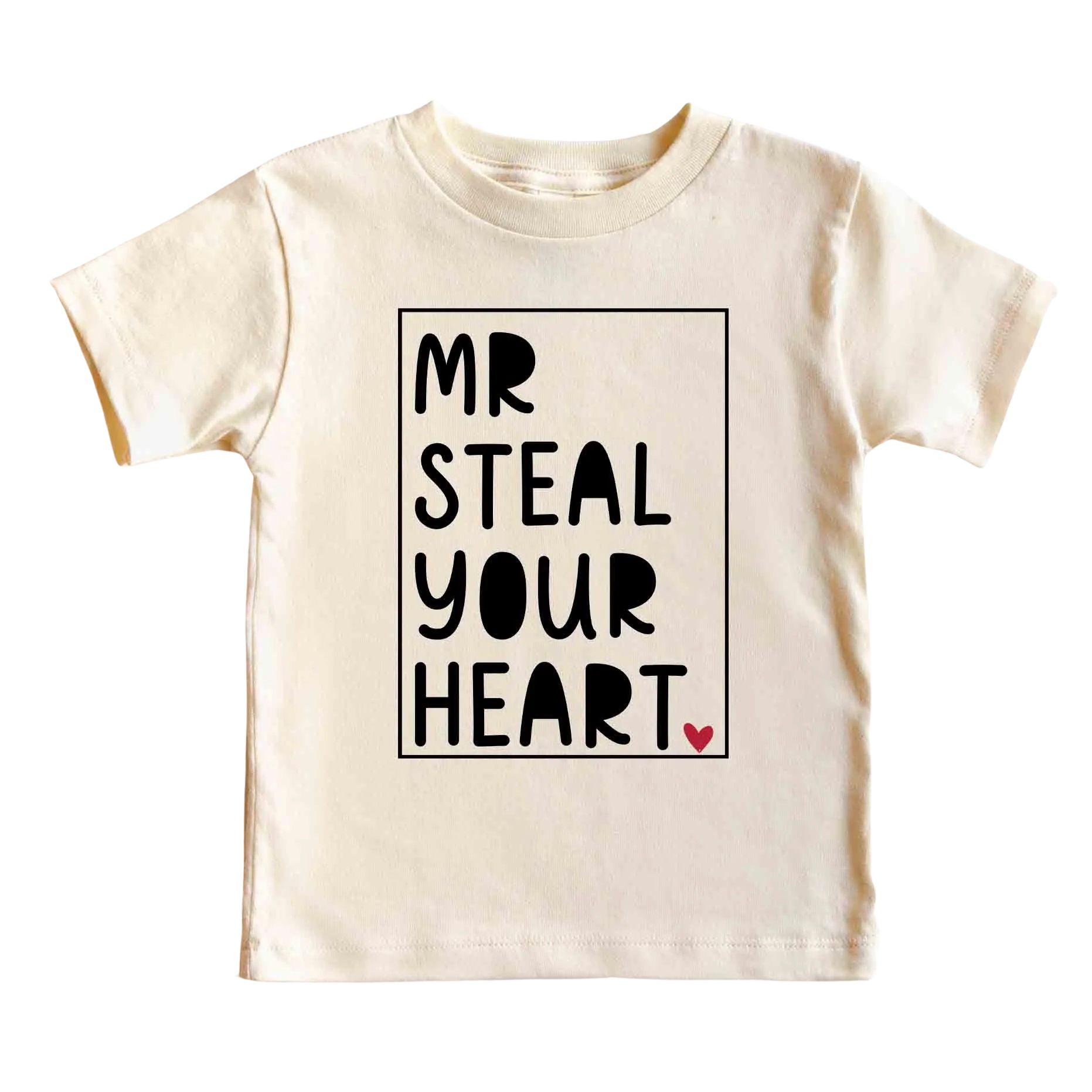 Mr. Steal Your Heart Kids Graphic Tee | Natural | Caden Lane