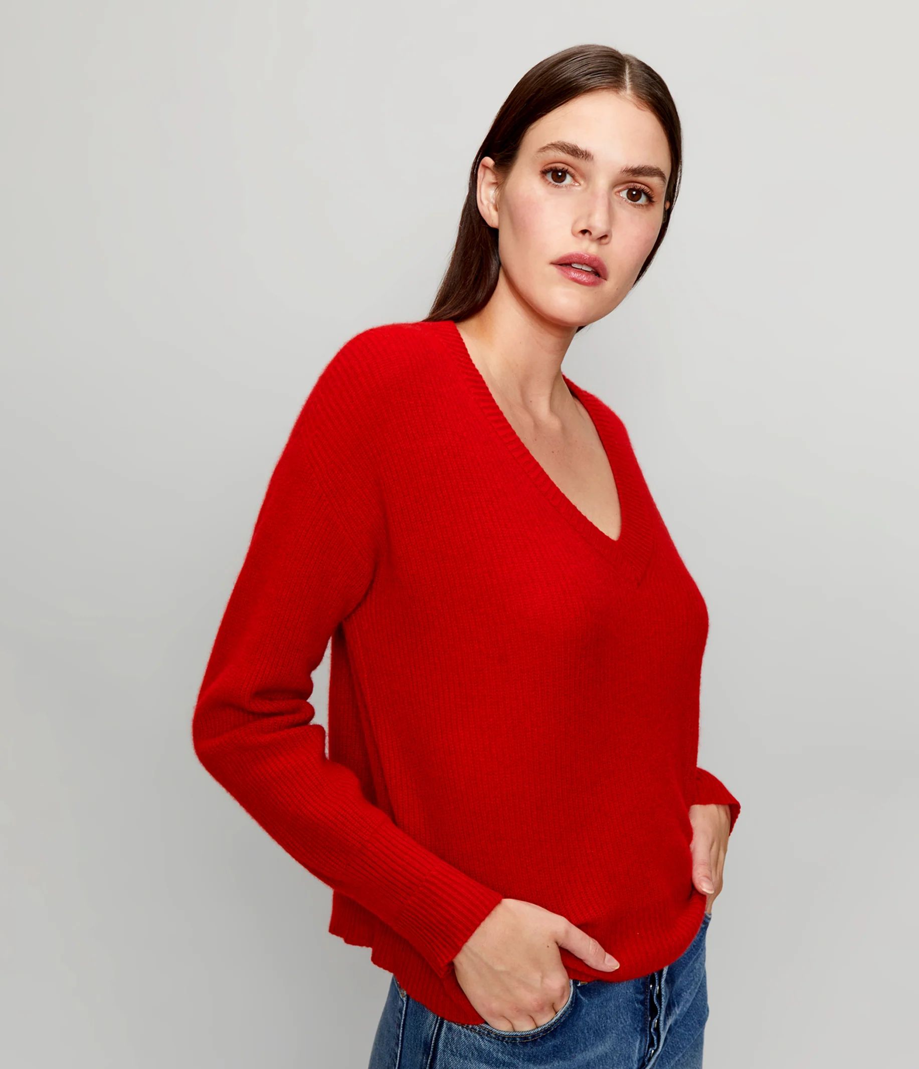 Lana Cashmere V-Neck Sweater | MichaelStars.com