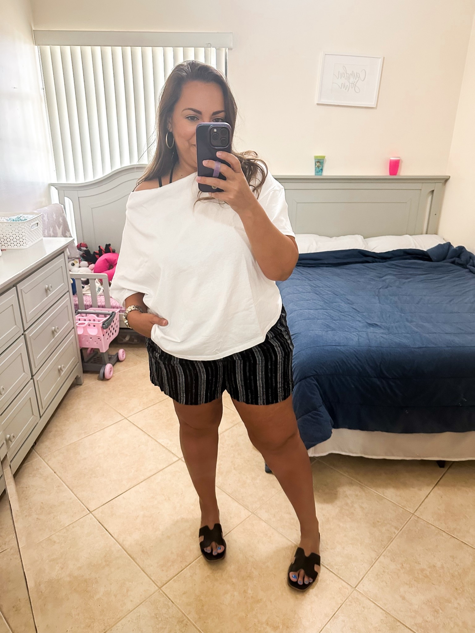 • top - nuuds (code: Erica33002)
• shorts - Costco (Walmart option linked)
• shoes - Target 

#LTKMidsize #LTKOver40 #LTKFindsUnder50
