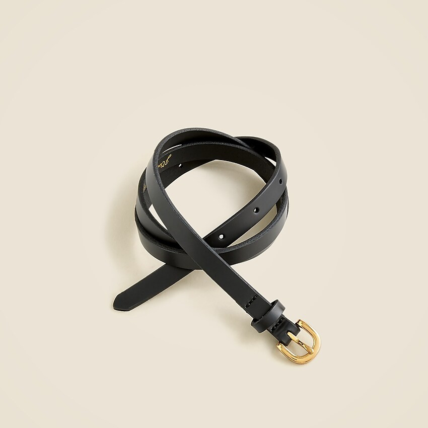 Skinny Italian leather belt | J. Crew US