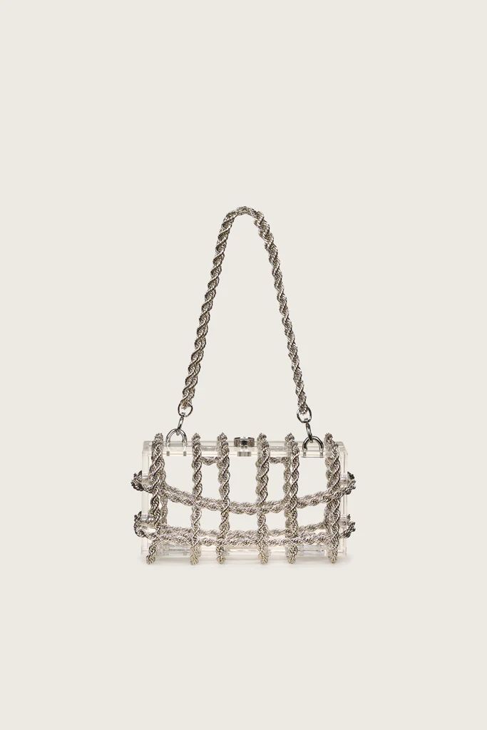 BESS SHOULDER BAG - SHINY SILVER | Cult Gaia - US