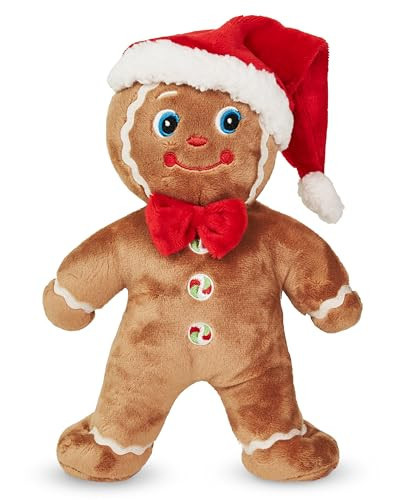 Bearington Jolly Ginger Gingerbread Man Plush, Gingerbread Toys, 10 Inch Christmas Stuffed Animal, Ideal Holiday Stuffed Animals Gift for Toddlers, Kids & Teens | Amazon (US)