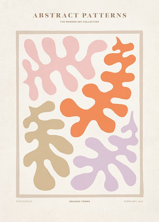 Organic Forms Poster | Desenio