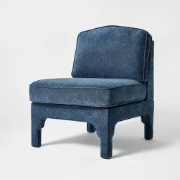 Vintage Inspired Slipper Accent Chair with Detailed Cutout Textured Velvet - Threshold™ designe... | Target