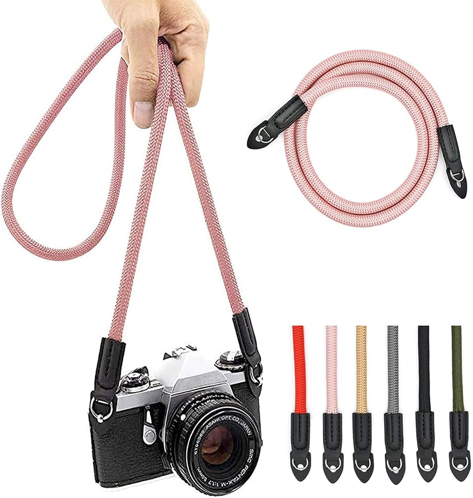 Camera Strap Vintage 100cm Nylon Climbing Rope Camera Neck Shoulder Strap for Micro Single and DS... | Amazon (US)