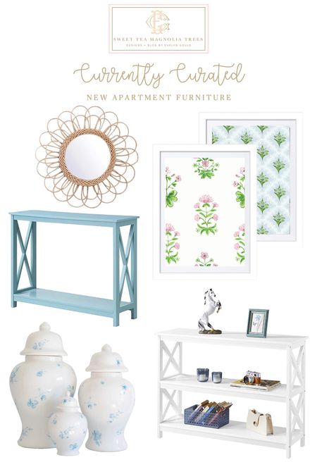 Picks for my new apartment!! All pieces are under $100 from Amazon, Evelyn Henson, and Lo Home! Planning to frame wallpaper or wrapping paper to go above my couch 💕 

#LTKhome #LTKunder100 #LTKsalealert