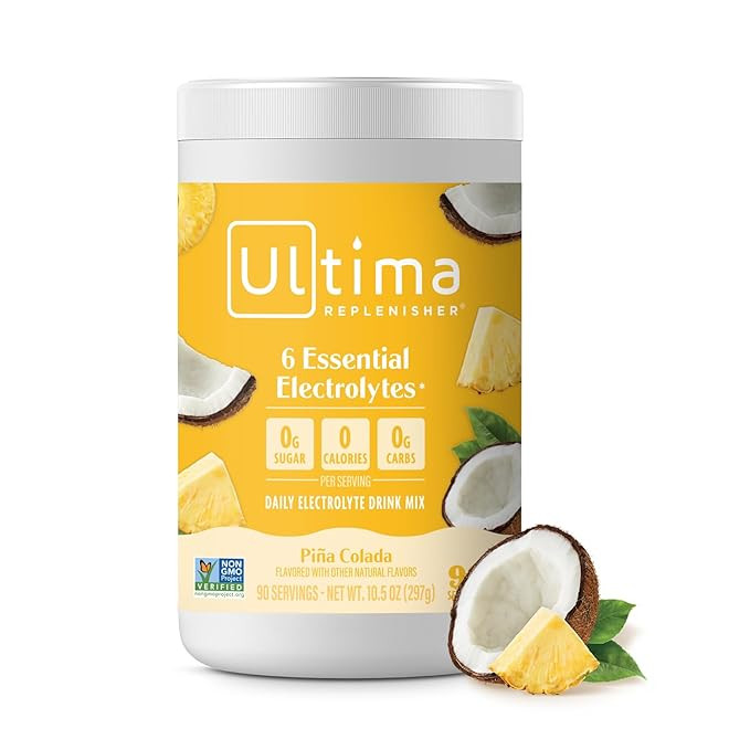 Ultima Replenisher Mocktini Electrolyte Powder Drink Mix – Sugar Free – Piña Colada, 90 Ser... | Amazon (US)