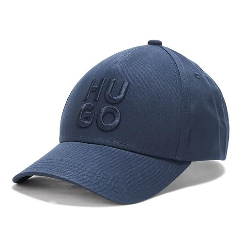 HUGO, Block Logo Baseball Hat, Blue Marine, One Size | Amazon (US)