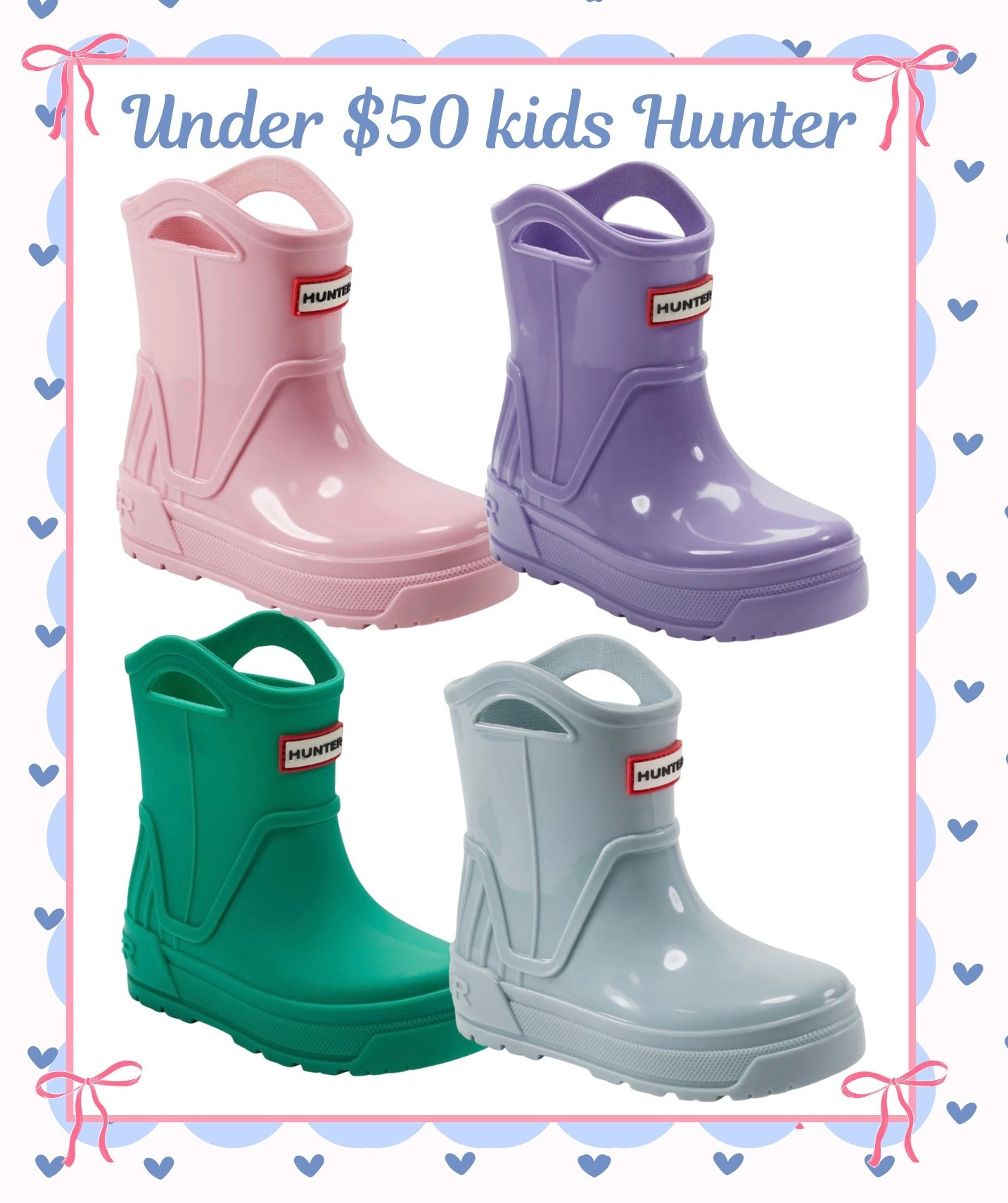 Hunter boots for kids sale
Discount automatically applies 
New accounts can use code WELCOME20 for a bigger discount 
Sale collection linked 

#LTKFindsUnder50 #LTKSaleAlert #LTKKids