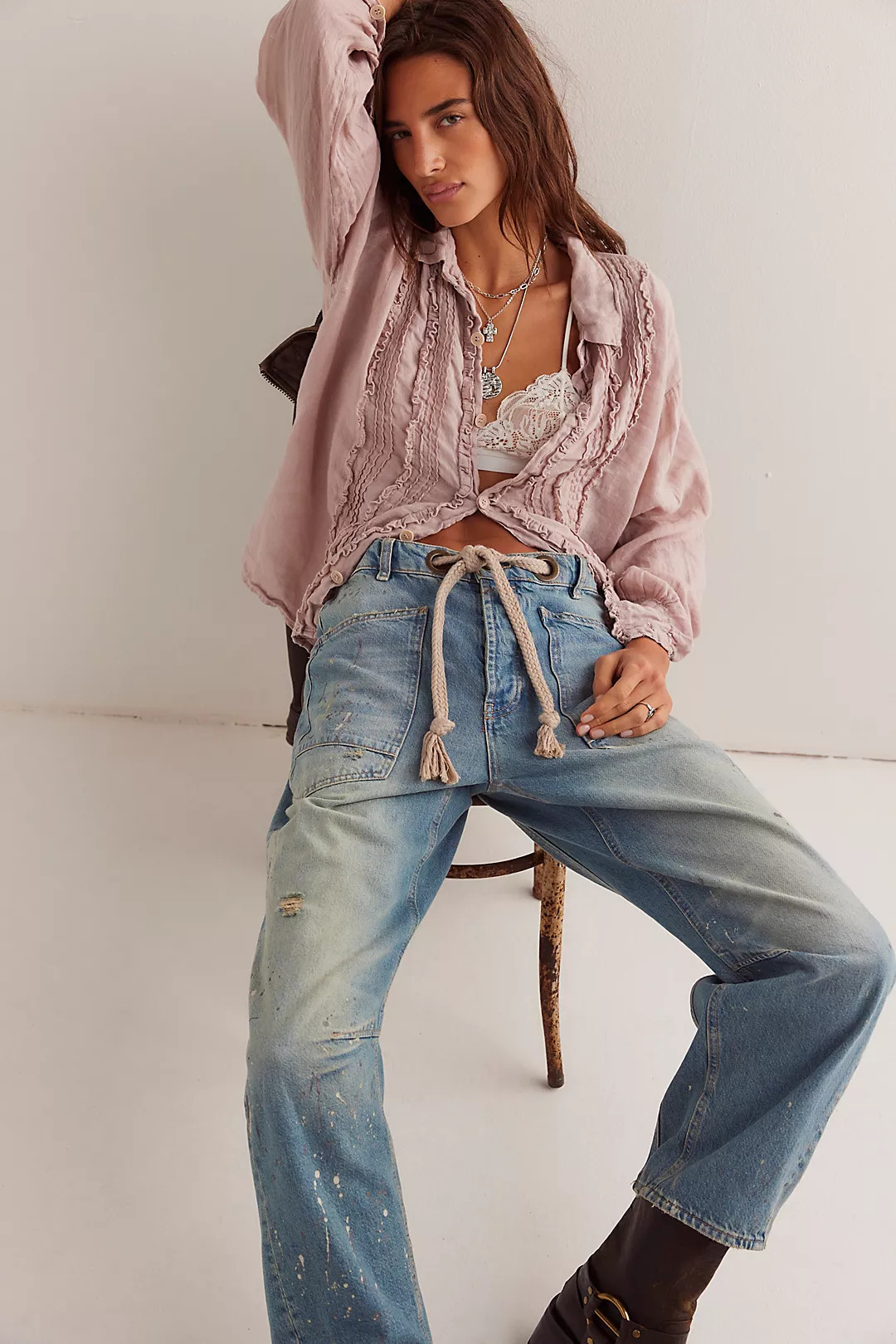 We The Free Moxie Pull-On Barrel Jeans | Free People (Global - UK&FR Excluded)