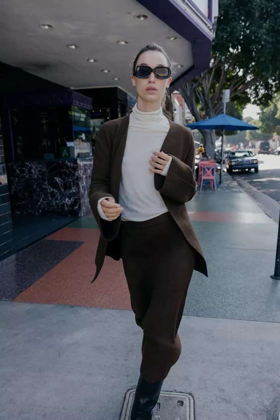 BELTED KNIT CARDIGAN | Zara UK