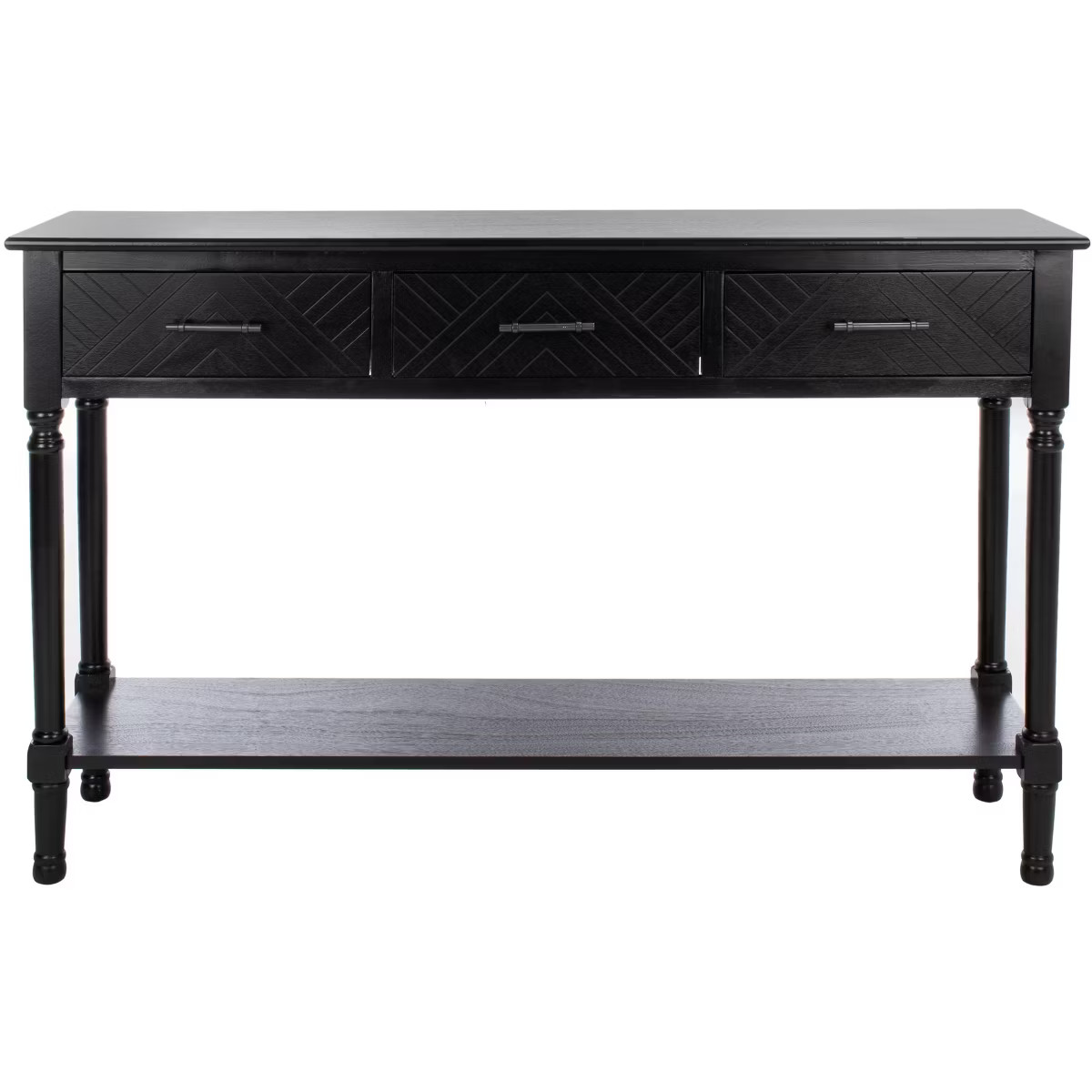 Peyton 3 Drawer Console Table - Black - Safavieh. | Target