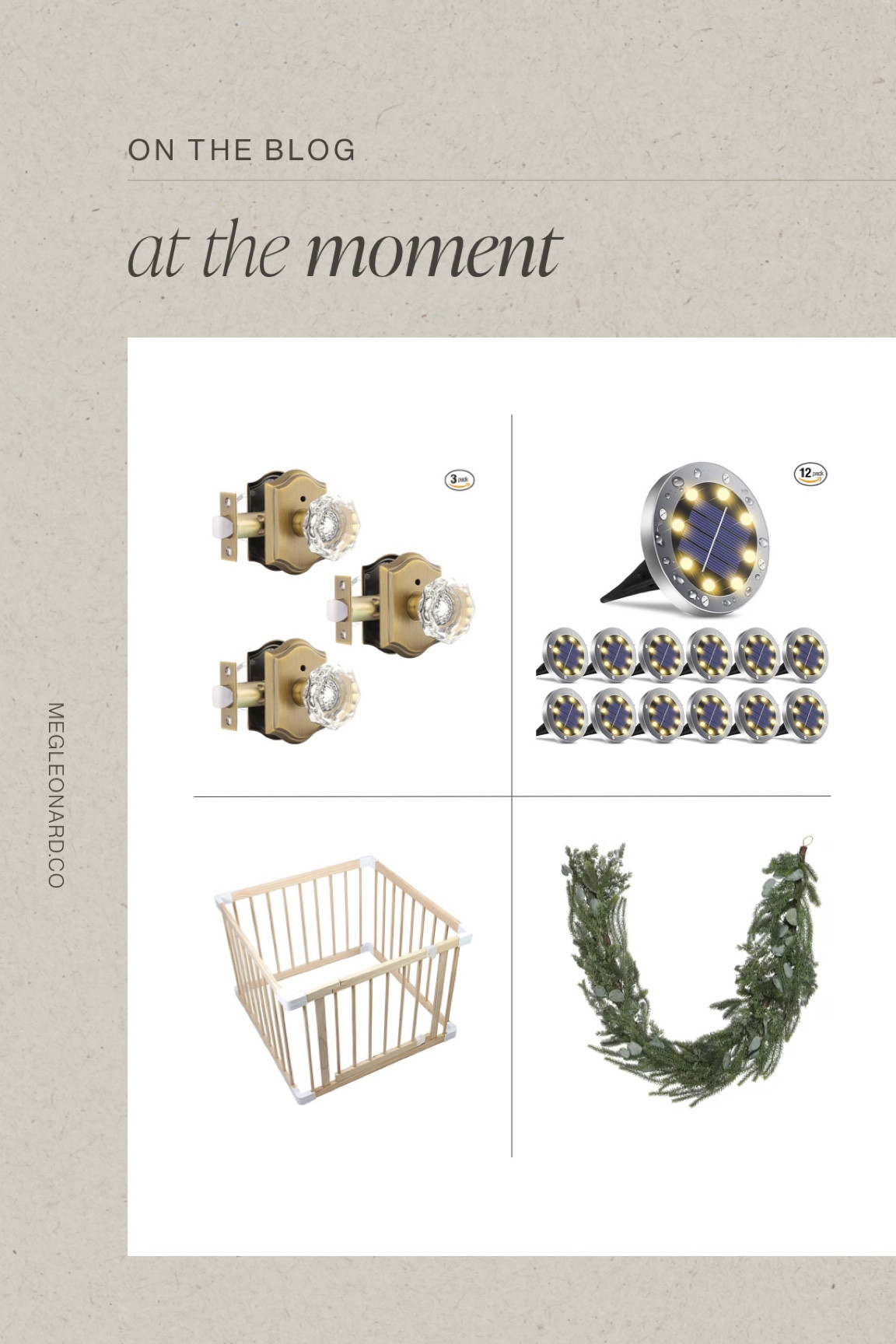 This weeks items that I’m loving at the moment to inspire your home, fashion style, well-being, health and overall lifestyle!
•
•
•
amazon finds, fall decor, neutral style, amazon home, amazon deals, home decor, affordable fall style, Christmas decor, thanksgiving decor, vintage hardware, door knob, solar lights, baby wood playpen, nursery, Christmas garland, mantel garland 


#LTKhome #LTKHoliday #LTKsalealert