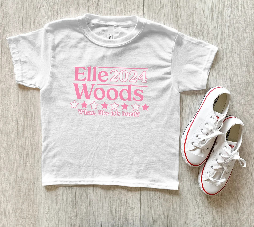 Youth & Toddler Elle Woods 2024 Shirt - Etsy | Etsy (US)