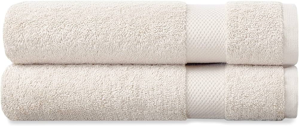 Organic Cotton Luxuriously Plush Hand Towel Pack of 2 | GOTS & OEKO-TEX Certified | Premium Hotel... | Amazon (US)