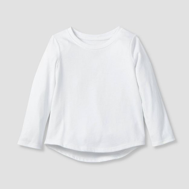 Toddler Girls' Solid Long Sleeve T-Shirt - Cat & Jack™ | Target