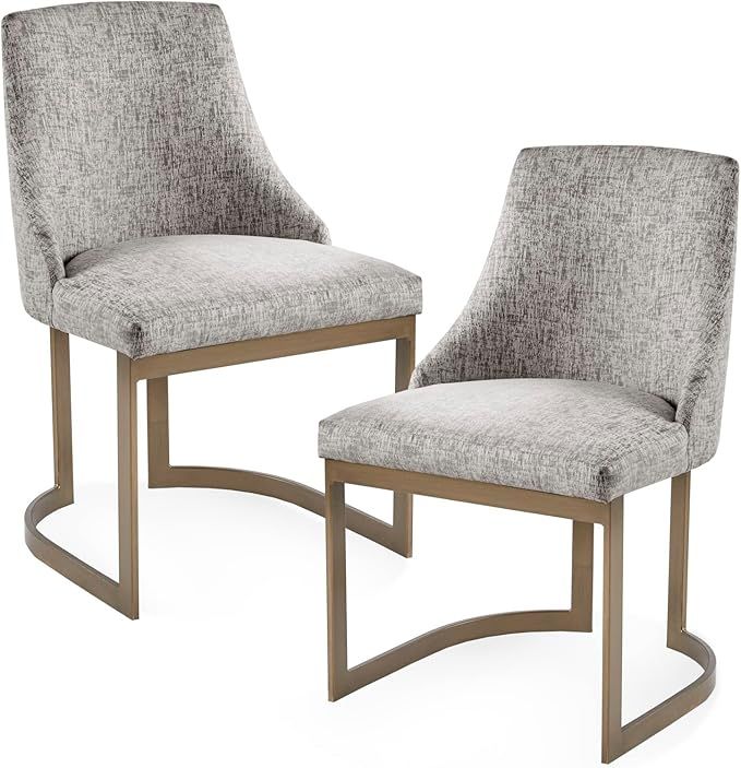 Madison Park Bryce Parsons Upholstered Accent Dining Chairs Set of 2, Padded Seat with Cushion, A... | Amazon (US)