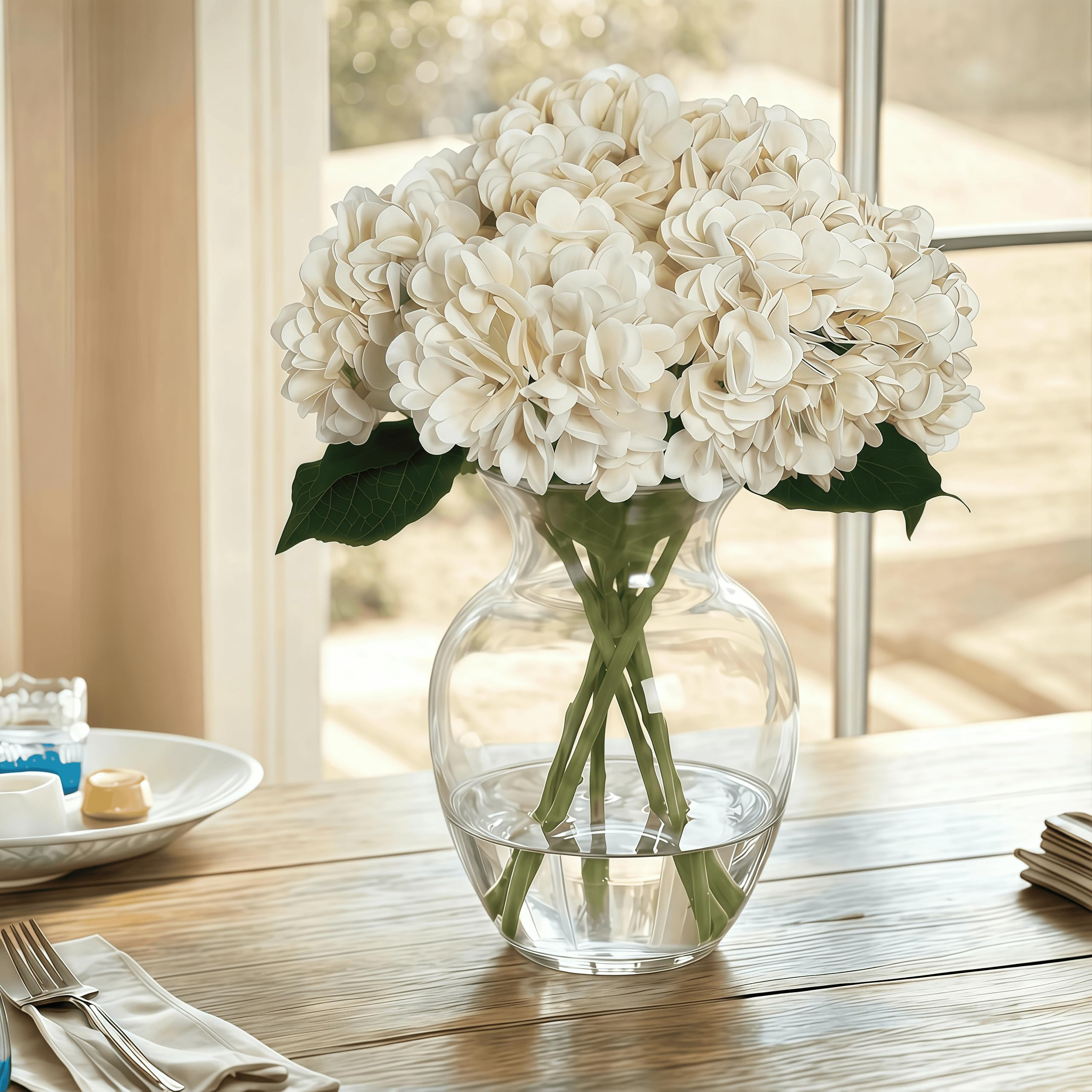 Artificial Flower Hydrangea Fake Hydrangea, Used in The Center of The Family Bathroom Desk Shelf ... | Amazon (US)