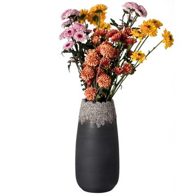 Modern Farmhouse Home Décor Accents; Living Room Décor, Boho Vases for Table Decor, Housewarming Gift, Black Ceramic Centerpiece | Target