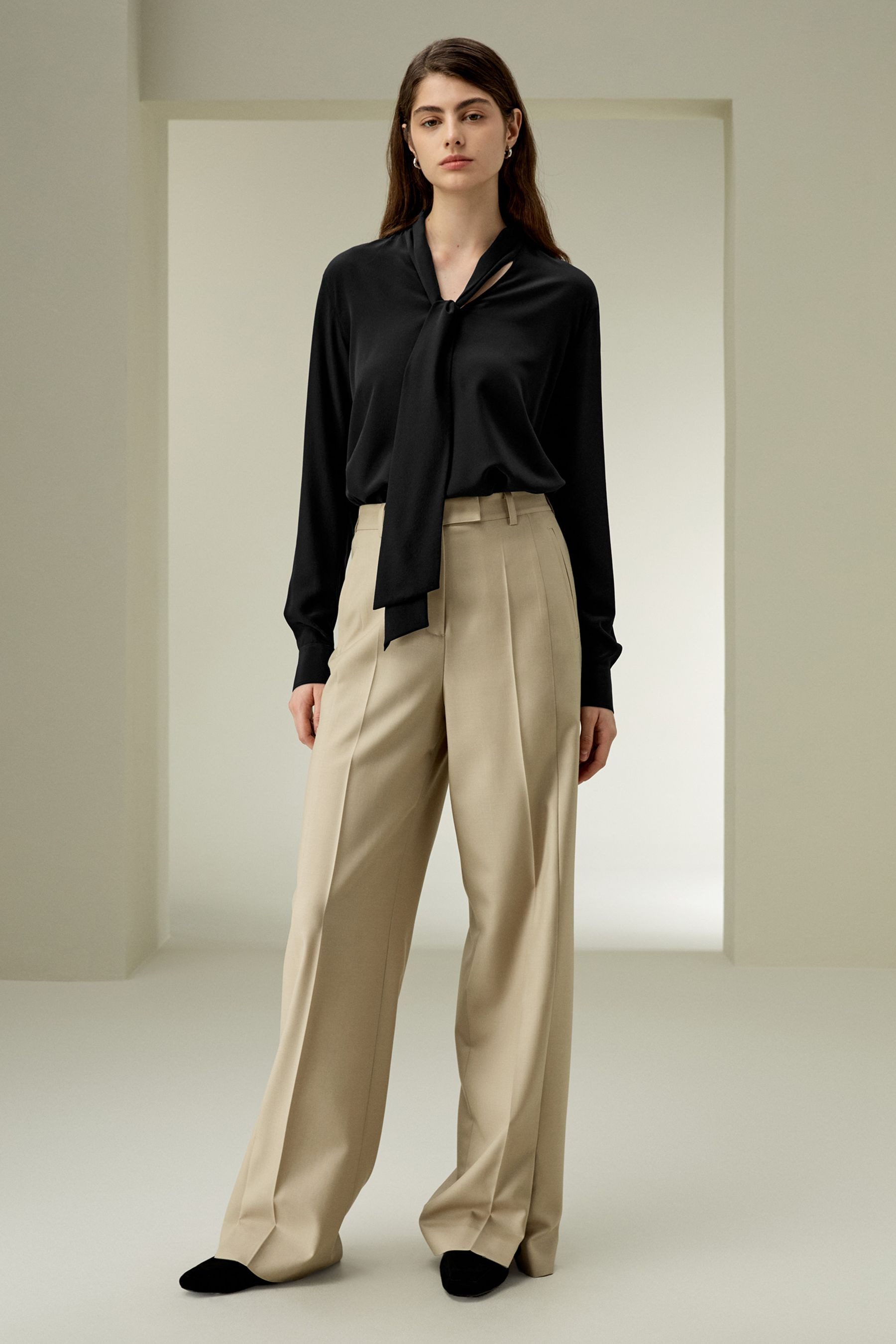 Silk Bowtie Blouse | LilySilk