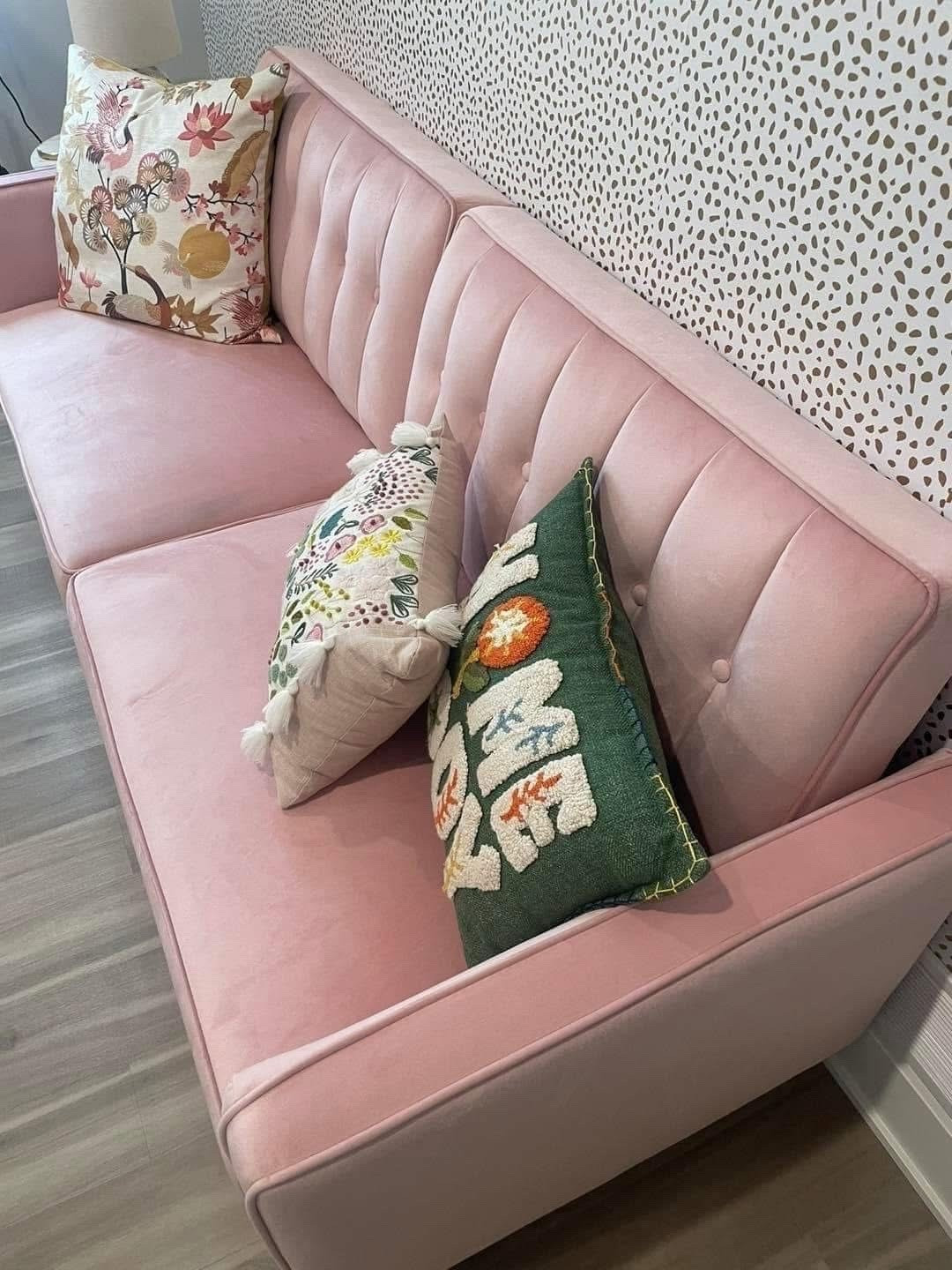 64% OFF my adorable pink couch! It actually doubles as a sofa sleeper! ￼Free shipping! Lowest price ever! Other colors available, of course! 

Dropping 🔗👇 to

#LTKMothersDay #LTKdayinmylife