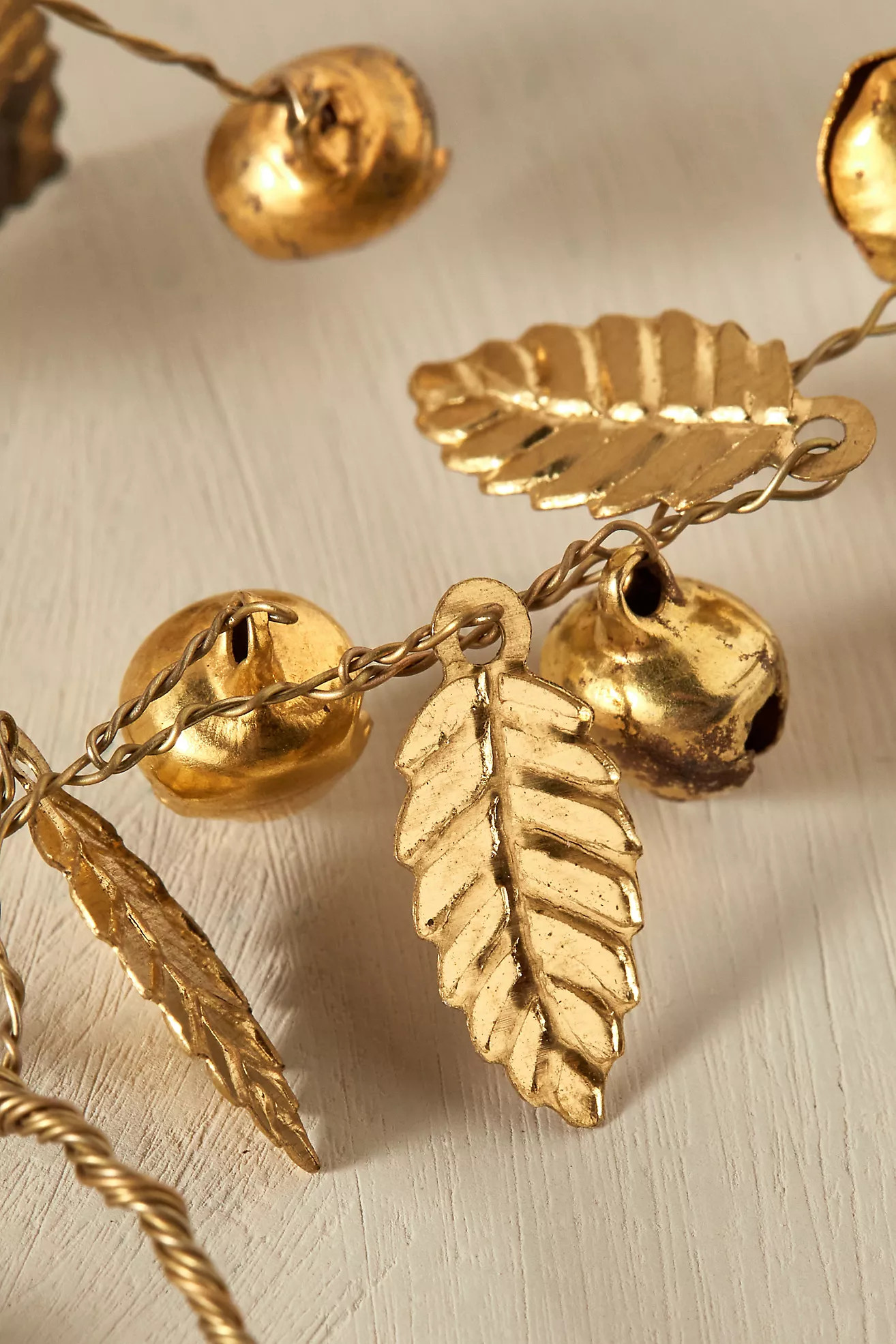 Jingle Bell + Leaf Garland | Anthropologie (US)