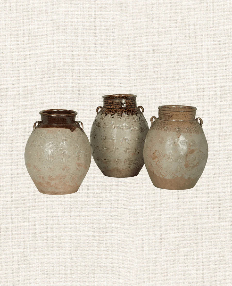 Vintage Glazed Jar - Handles from China | Olive Ateliers