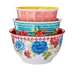 The Pioneer Woman Classic Charm Melamine Bowl Set with Lids