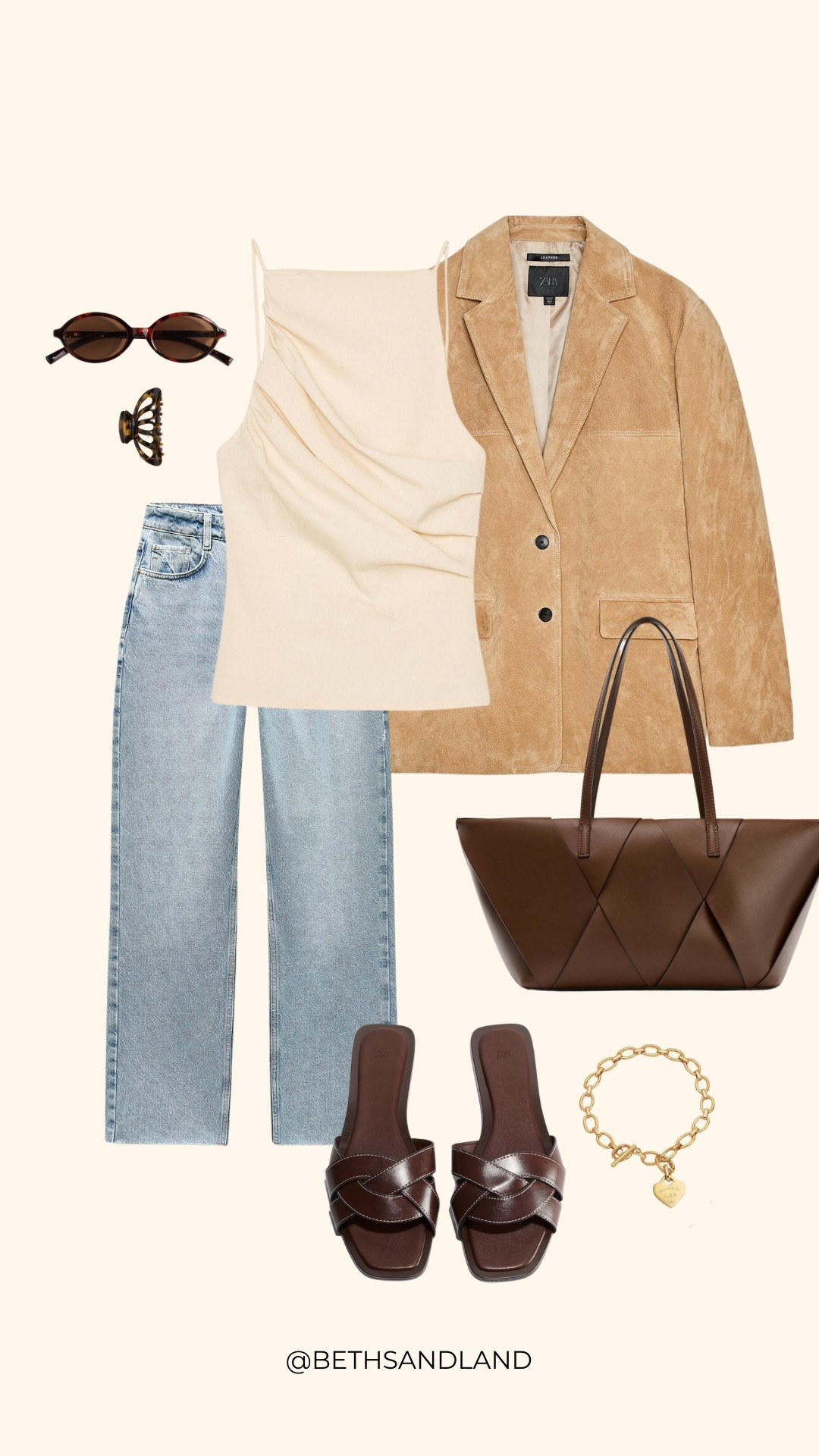 Spring outfit lemon butter yellow top // Viral Zara suede leather blazer // jeans and a nice top // Zara straight leg // dark brown leather // oval sunglasses 

Wearing a M in the blazer 



#LTKuk #LTKspring #LTKsummer