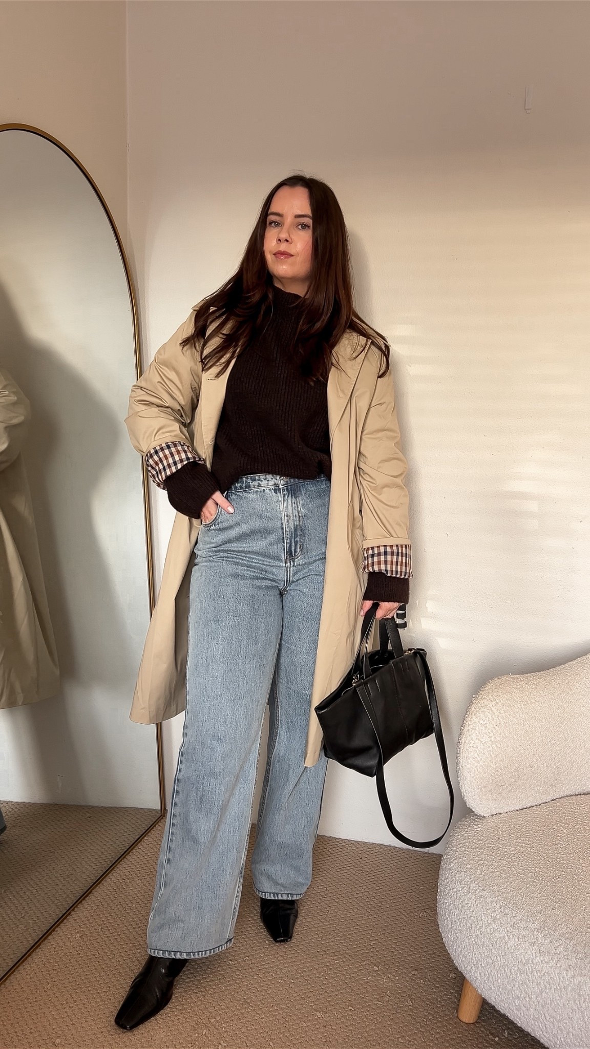 Wearing size 14 everything. This chocolate knit sold out after my last video but there are limited sizes back!

The trench coat is currently 30% off

#LTKmidsize #LTKwinter #LTKaustralia