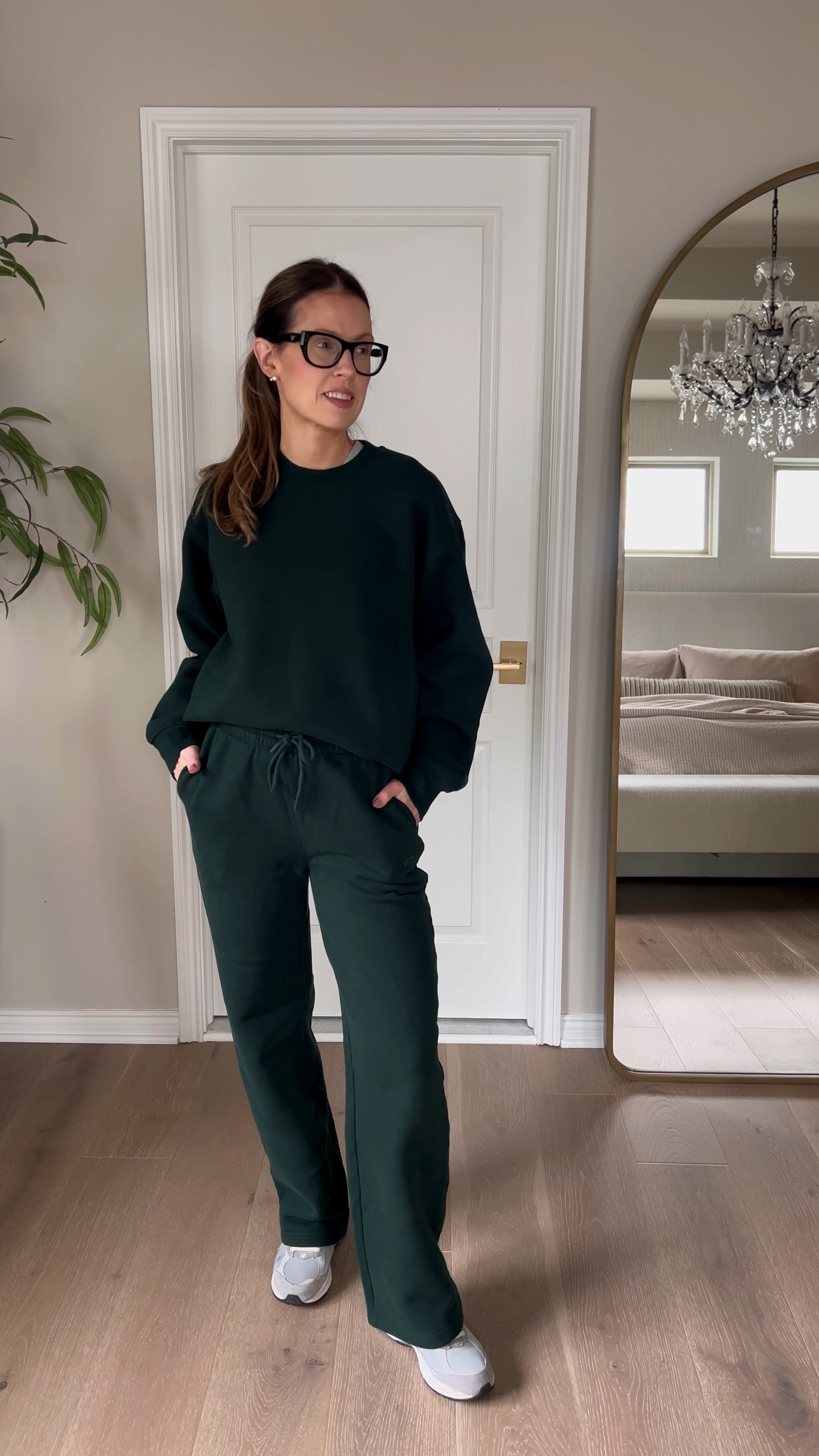 The coziest sweater in this trending green shade 

Sweatpants. Hoodie. Sweatshirt. Cozy fashion. Lounge wear  

#LTKStyleTip #LTKActive #LTKVideo