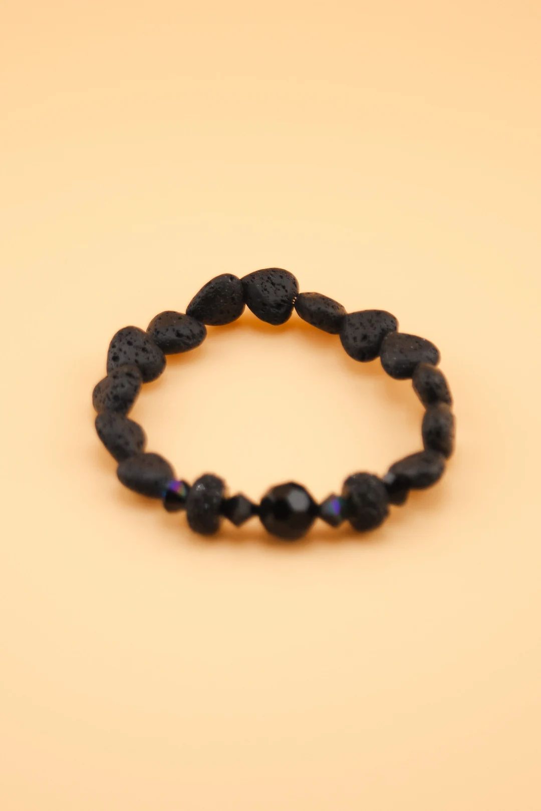 The lava stone crystal bracelet | Etsy (US)