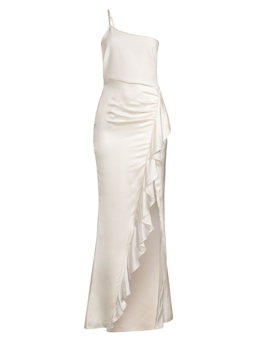 Gimler Asymmetric Satin Bridal Gown | Saks Fifth Avenue