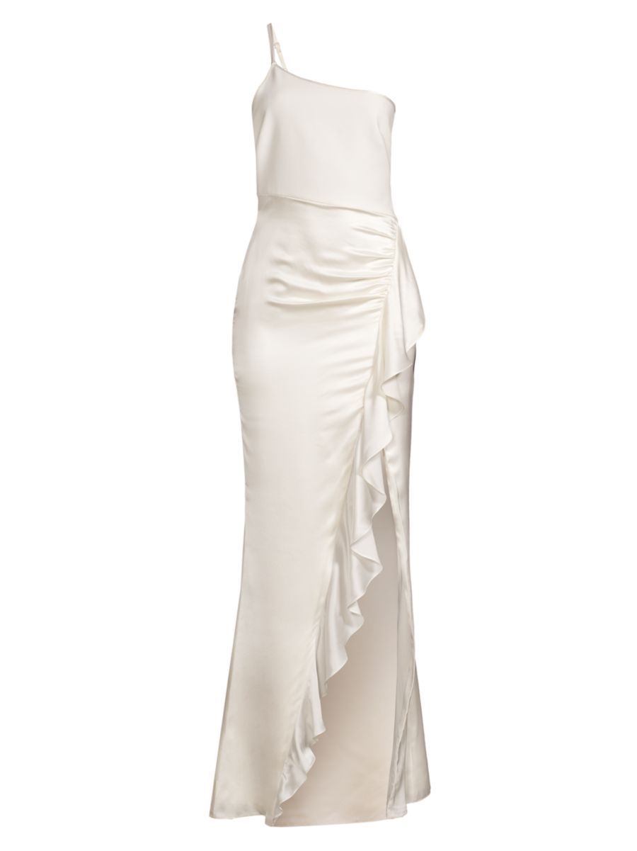Gimler Asymmetric Satin Bridal Gown | Saks Fifth Avenue