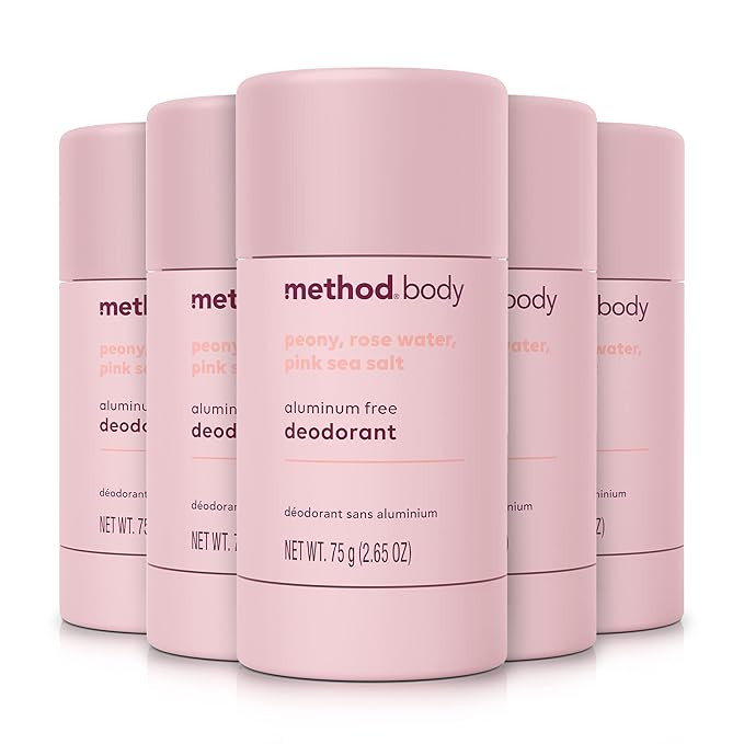 Method Deodorant, Pure Peace, Aluminum Free, 12 Hour Protection, 2.65 oz (Pack of 5) | Amazon (US)
