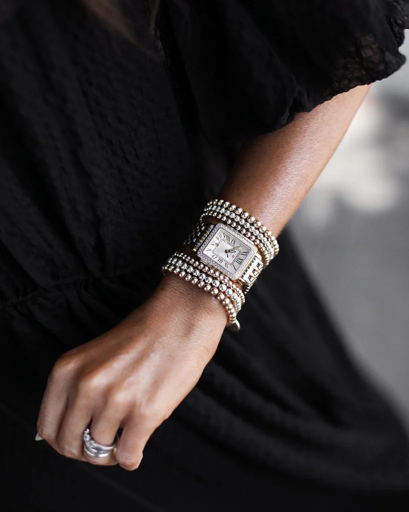 THE BEADED BRACELET - STERLING SILVER | Stylin by Aylin