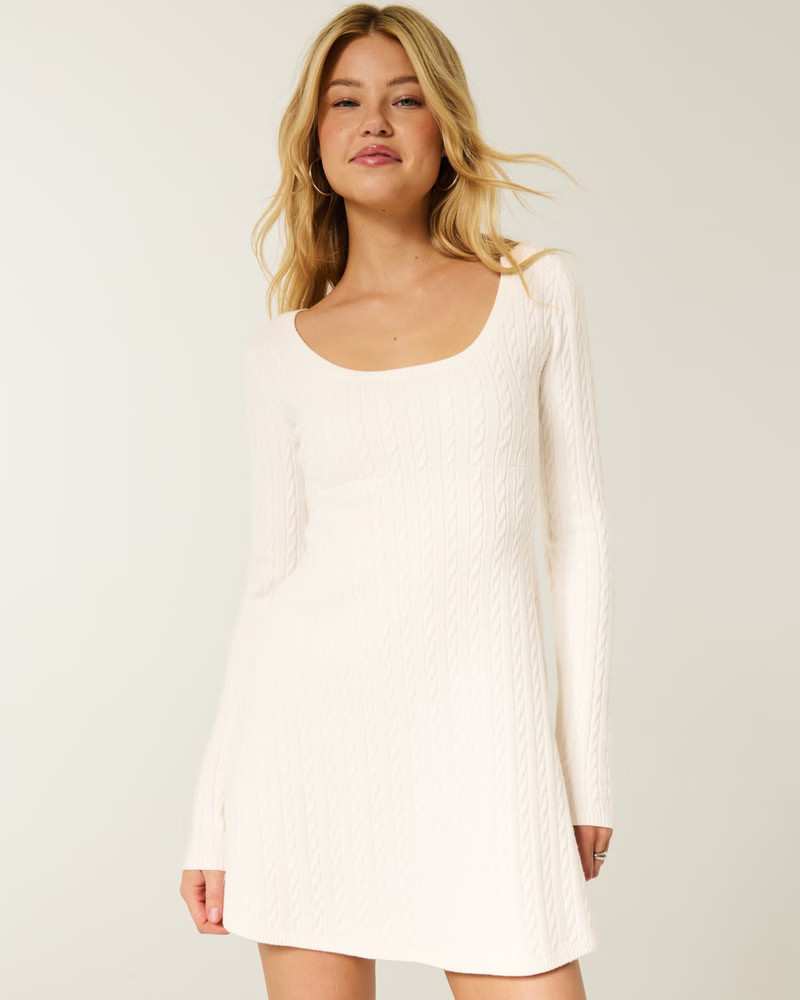 Women's Babydoll Sweater Mini Dress | Women's Dresses | HollisterCo.com | Hollister (US)